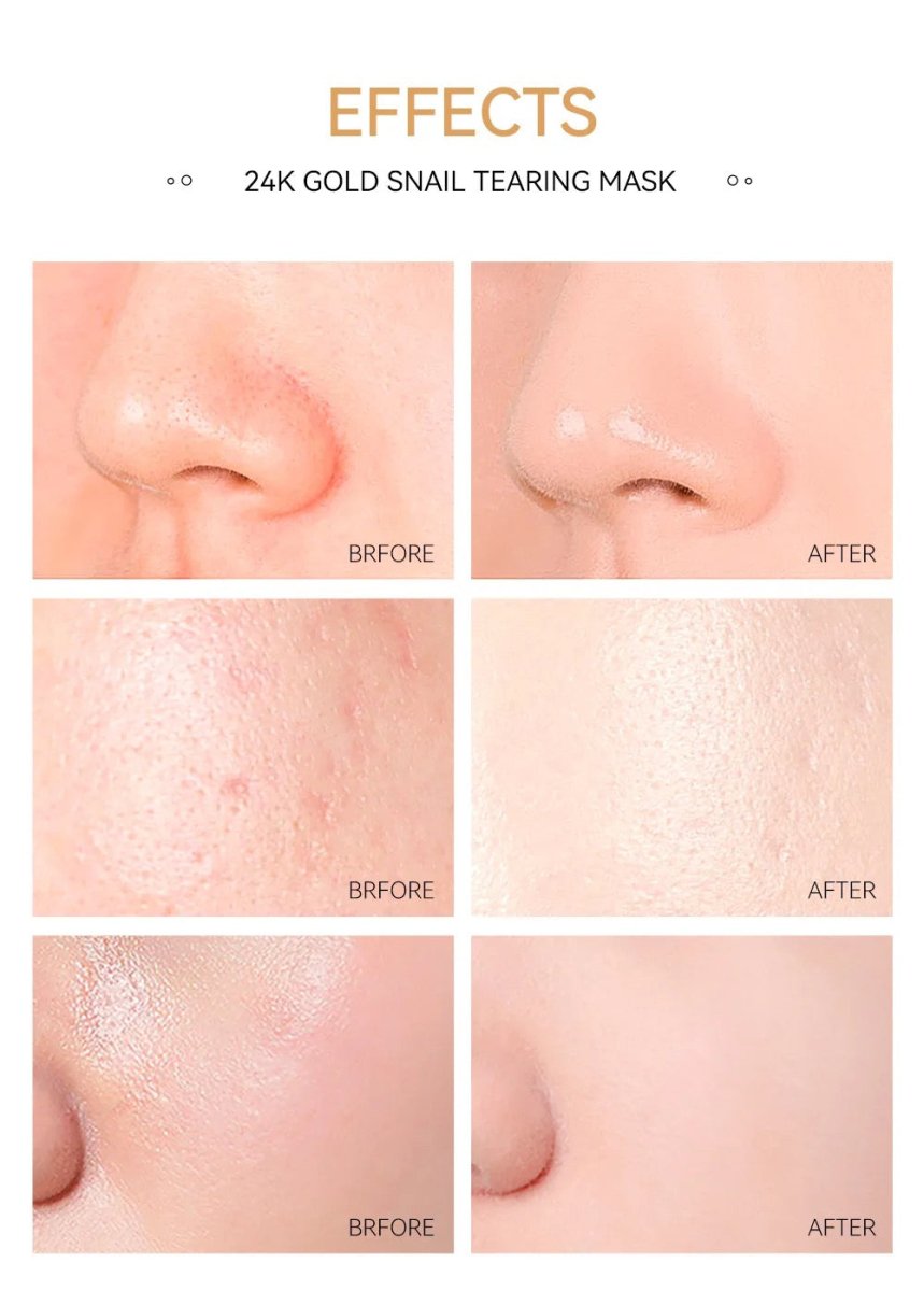 Masque 24K Gold Snail – Éclat et pureté en un geste – GlowNéa