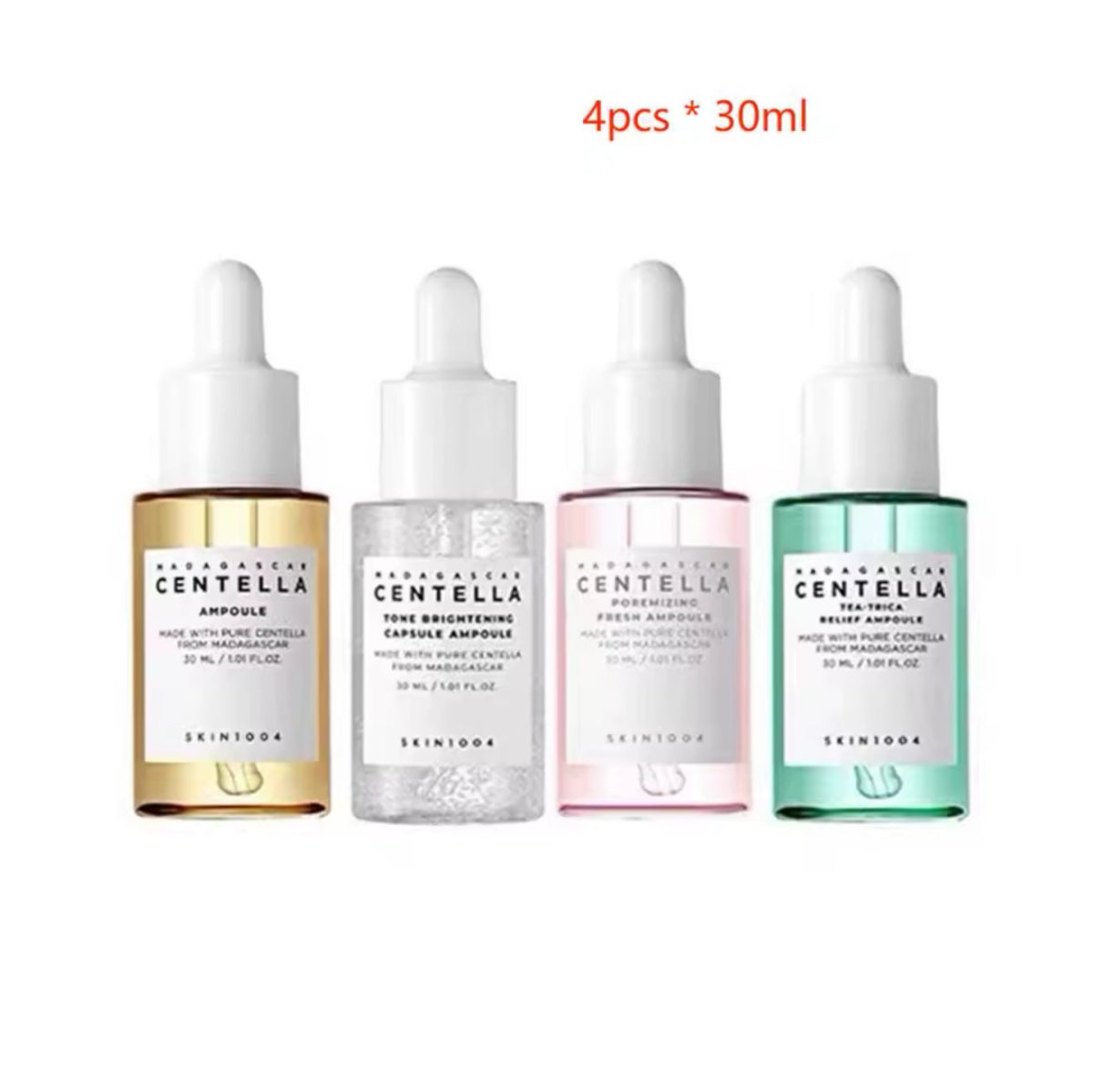 Coffret GlowNea – 4 Sérums Centella Skin1004 (4 × 30 ml) – Hydratation, Éclat & Soin Complet – GlowNéa