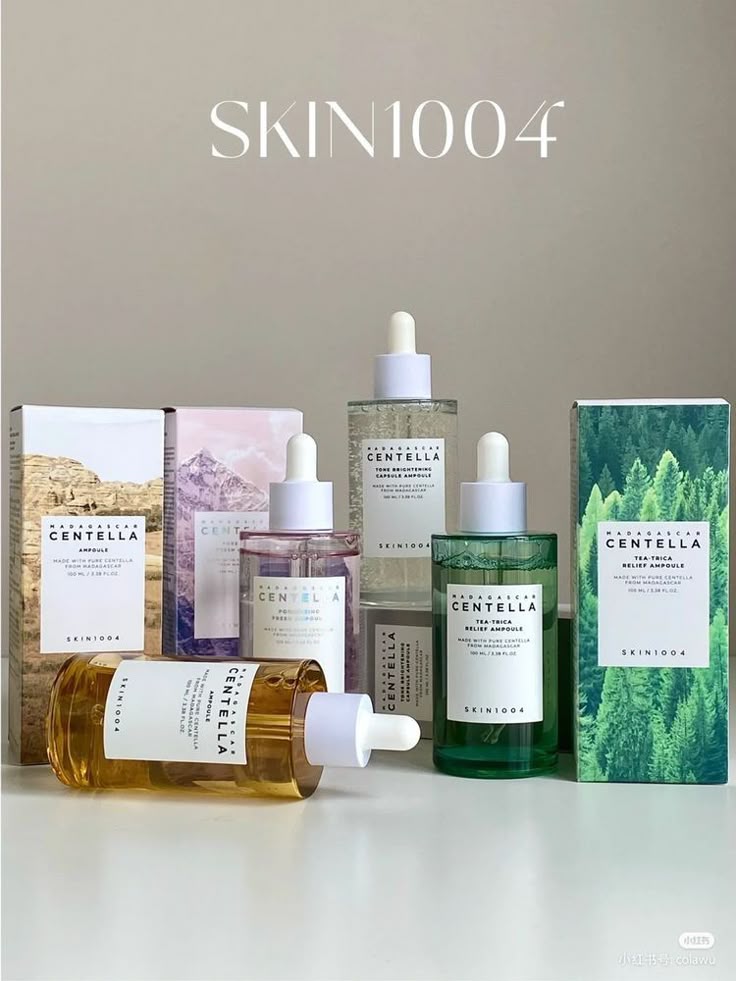 Coffret GlowNea – 4 Sérums Centella Skin1004 (4 × 30 ml) – Hydratation, Éclat & Soin Complet – GlowNéa