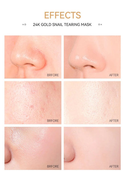 Masque 24K Gold Snail – Éclat et pureté en un geste – GlowNéa