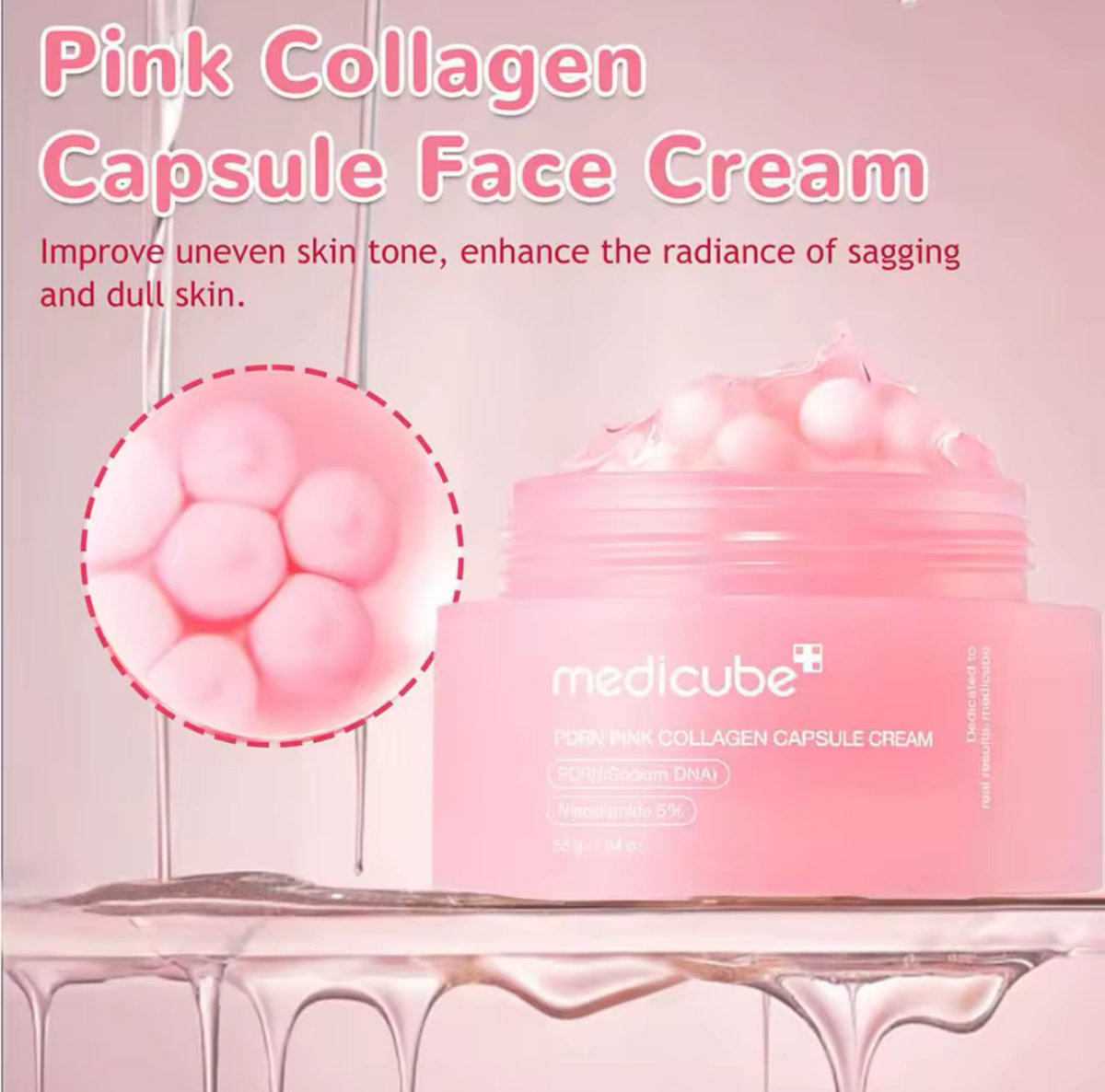 Pink Collagen Capsule Cream – GlowNéa
